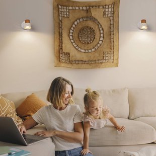 LEDVANCE LED wandspot Cork, GU10, dimbaar, wit