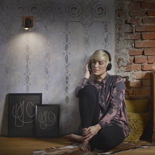 LEDVANCE LED wandspot Mercury GU10, hout/zwart