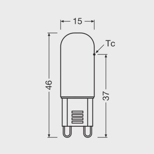 OSRAM LED stiftlamp G9 1,8 W helder 2.700 K