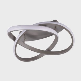 Reality Leuchten Plafondlamp Course, mat nikkel, 3.000 K, Ø 45 cm