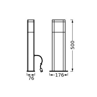 LEDVANCE LED tuinpadverlichting Endura Hybrid Dallas, donkergrijs