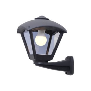 Fumagalli Buitenwandlamp Nardo/Dario zwart, heldere afdekking E27 CCT