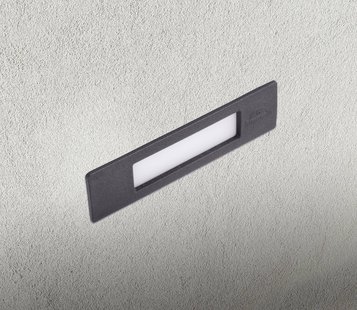 Fumagalli Inbouwlamp Nina IP55 zwart/opaal 19 cm R7s CCT kunsthars