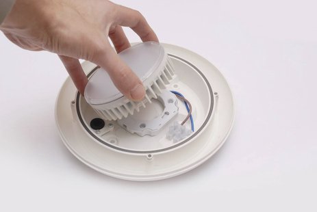 Fumagalli Buitenwandlamp Bertina zwart/ berijpt, kunsthars GX53 CCT