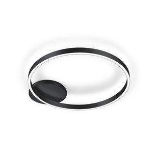 Knapstein Plafondlamp Anel-60, zwart, direct/indirect