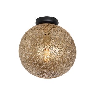 Freelight Oronero/Oro plafondlamp, Ø 30 cm, goudkleurig, metaal