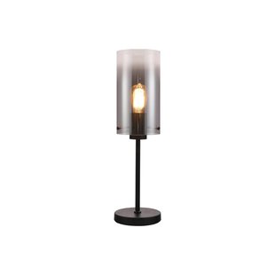 Freelight Ventotto tafellamp, zwart/rook, hoogte 57 cm, metaal/glas