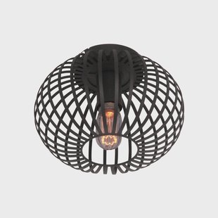 Freelight Aglio plafondlamp, Ø 25 cm, zwart, metaal