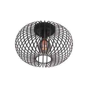 Freelight Aglio plafondlamp, Ø 40 cm, zwart, metaal