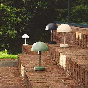 Nordlux LED tafellamp op accu Ellen To-Go, olijfgroen, aluminium