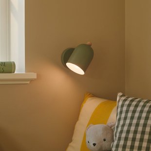 Nordlux Gaston wandlamp met snoer en stekker, metaal, groen