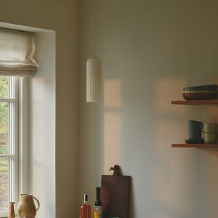 Nordlux Hanglamp Miella, geribbeld glas, gesatineerd/wit