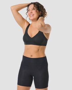 HEMA Damesbikershort real lasting cotton zwart (zwart)