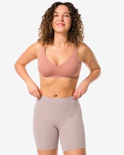 HEMA Damesbikershort real lasting cotton beige (beige)