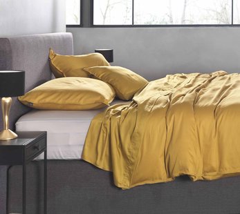 Zo!Home Satinado Dekbedovertrek Ochre Gold | Swiss Sense