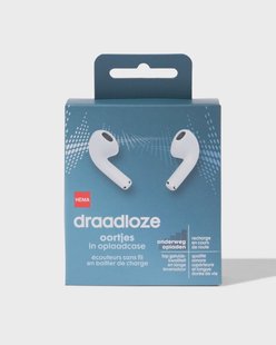HEMA Draadloze oortjes in oplaadcase wit