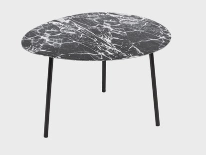 Bijzettafel Ovoid marmer look | LEITMOTIV Bijzettafel Ovoid marmer look | LEITMOTIV