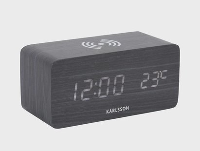 Alarmklok Block met oplaadpoort LED | KARLSSON