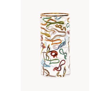 Glazen vaas Snakes, H 30 cm