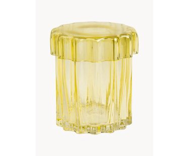 Handgemaakte glas-opbergpot Astral