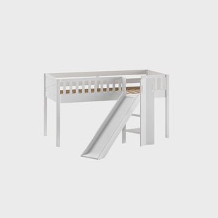 Halfhoogslaper Jonas Wit - Met glijbaan