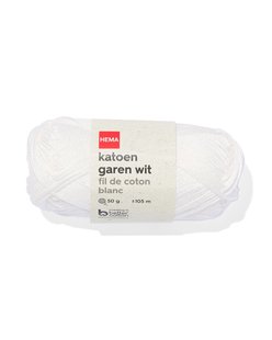 HEMA Katoen garen 50g 105m wit