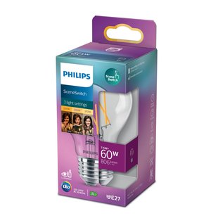 Philips SceneSwitch E27 LED lamp 7.5W Filament Philips SceneSwitch E27 LED lamp 7.5W Filament