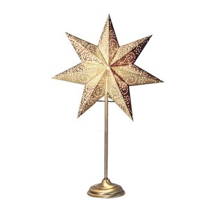 STAR TRADING Staande ster Antique, metaal/papier, goud