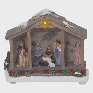 STAR TRADING LED sfeerlamp Nativity, batterijvoeding, 19 cm
