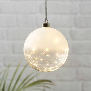 STAR TRADING LED-decoratiebol Glow frosted/helder Ø 15 cm