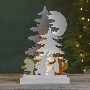 STAR TRADING LED sfeerlamp Forest Friends, haas, vos, egel