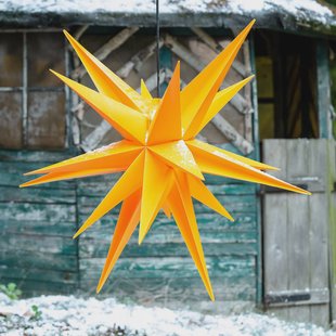 STERNTALER Gele kunststof-ster Jumbo Ø 1m buiten 18 punten