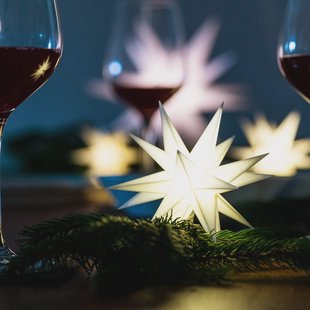 STERNTALER Witte, 18-puntige ster 12 cm