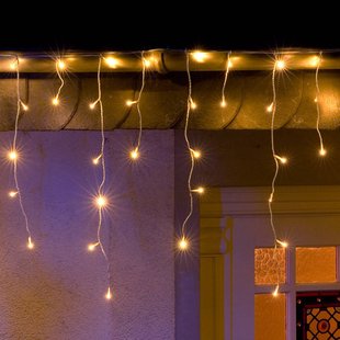 Konstsmide Christmas LED lichtgordijn IJsregen warmwit wit 3m