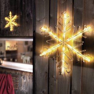 Konstsmide Christmas Lichtgevende LED sneeuwvlok, warmwit 40cm