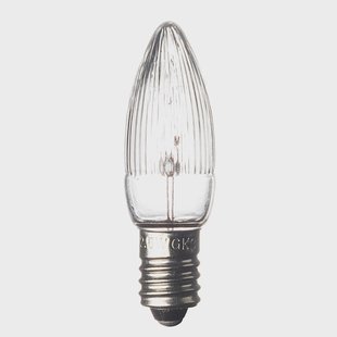Konstsmide Christmas E10-7V-reservelampen van 2,5W, set van 3, kaarsv.