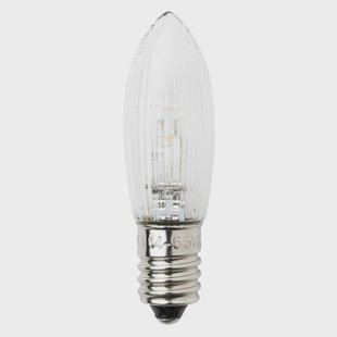 Konstsmide Christmas E10-14-55V-led-reservelampen van 0,3W, 3st. kaarsv