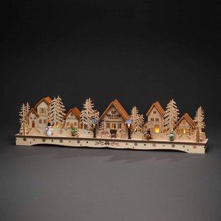 Konstsmide Christmas LED lichtboog dorp, transform.- of batterijvoeding