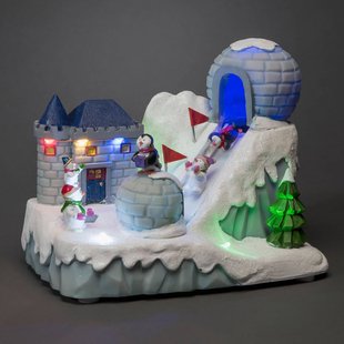 Konstsmide Christmas LED sfeerlamp skipiste met muziek