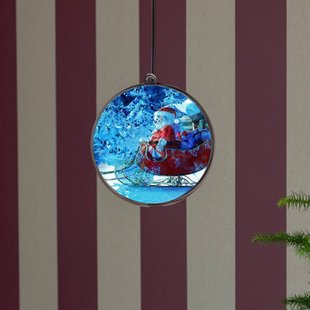 Konstsmide Christmas 3D-hologram bol winterlandschap, 64 LEDs