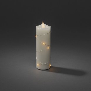 Konstsmide Christmas LED waskaars crème lichtkleur amber 15,2 cm
