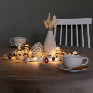 Konstsmide Christmas LED lichtketting, bonte Perle, bollen en ster