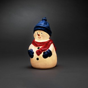 Konstsmide Christmas LED decoratie figuur Sneeuwpop, warmwit, IP44