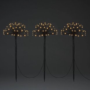 Konstsmide Christmas LED sfeerlamp drie paardenbloemen met grondspies IP44