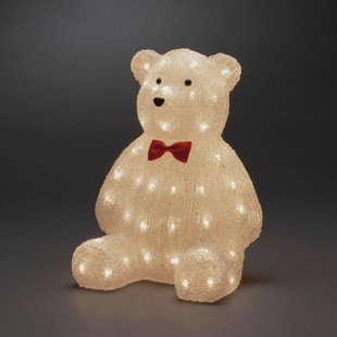 Konstsmide Christmas LED decoratie figuur teddybeer helder IP44 h. 38cm