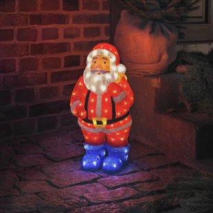 Konstsmide Christmas LED decoratie figuur kerstman bont IP44 h. 55 cm