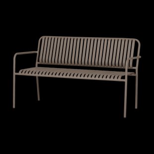 Zahra metalen tuinbank bruin