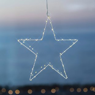 Sirius Kerstachtige decoratieve ster LED Liva Star wit 30