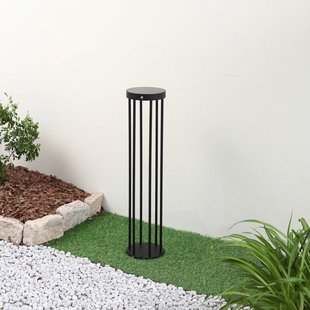 Lucande Evelis LED tuinpadverlichting, zwart, aluminium, sensor