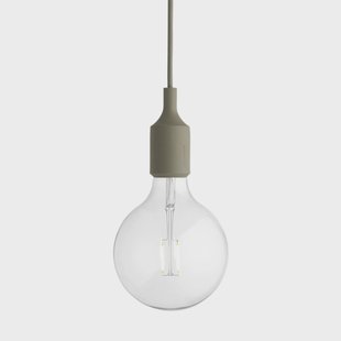 Muuto E 27 hanglamp olijfgroen